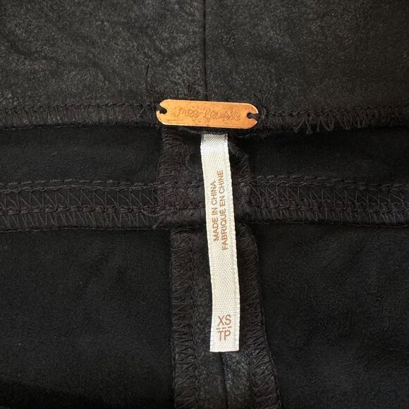 Free People Black Heatwave Faux Suede Bike Shorts - Picture 9 of 9